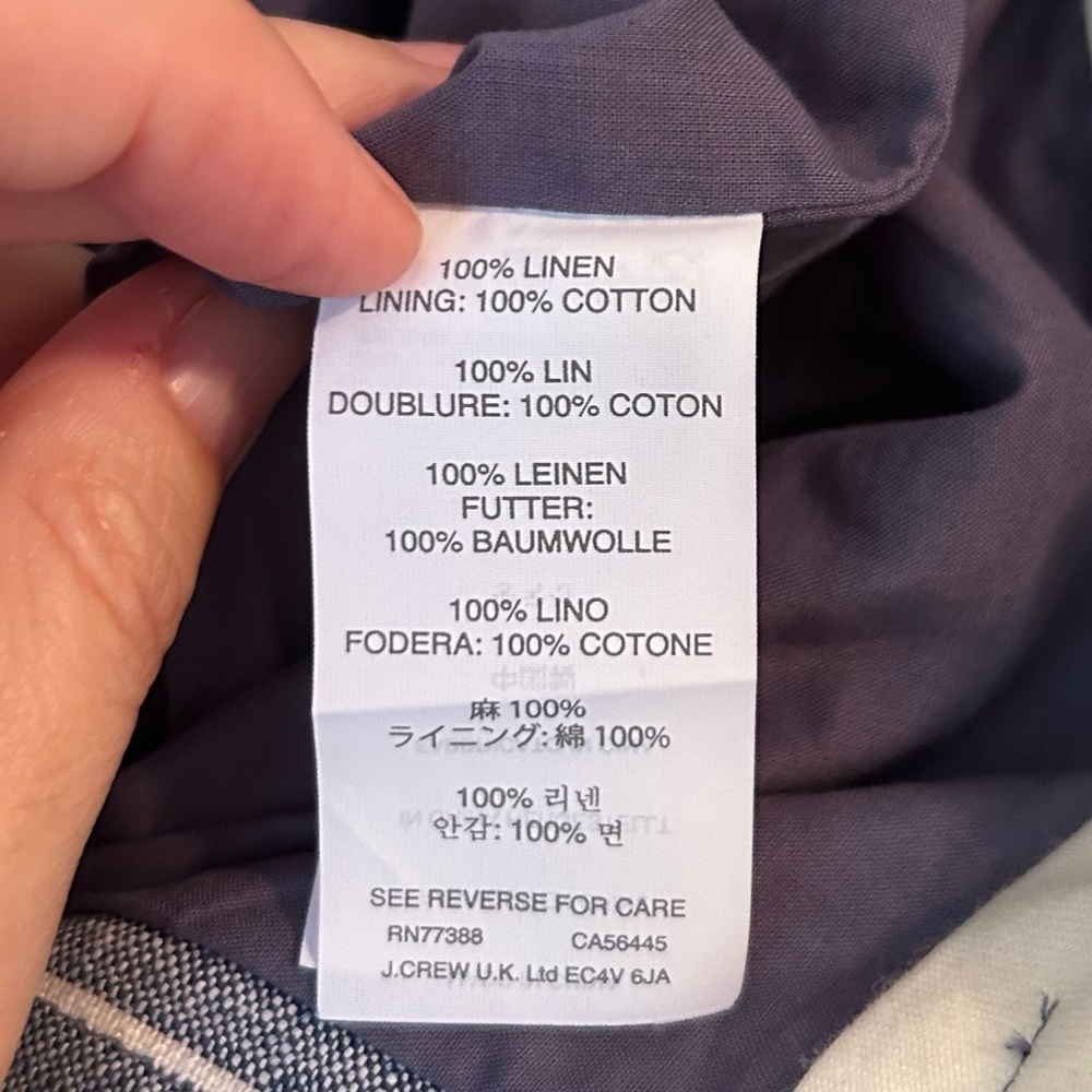 J. Crew Blue & White Striped Pencil Skirt - Picture 11 of 12